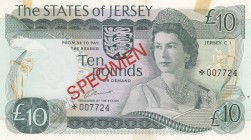 Saint Helena, 10 Pounds, 1978, UNC (-), pCS1, 
Queen Elizabeth II. Portrait, there is tape mark, Serial Number: 007724
Estimate: 60-120 USD