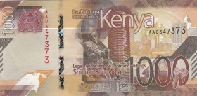 Kenya, 1.000 Shillings, 2019, UNC, pNew
 Serial Number: AA0347373
Estimate: 15-30 USD