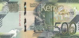 Kenya, 500 Shillings, 2019, UNC, pNew
 Serial Number: AA3510775
Estimate: 10-20 USD