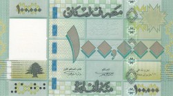 Lebanon, 100.000 Livres, 2012, UNC, p95b
 Serial Number: E/07 4876069
Estimate: 100-200 USD