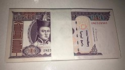 Mongolia, 100 Tugrik, 2014, UNC, p65c, BUNDLE
Total 100 banknotes
Estimate: 30-60 USD