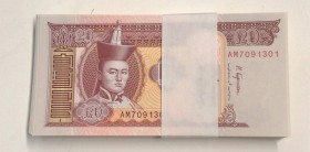 Mongolia, 20 Tugrik, 2018, UNC, pNew, Stack of money
Consecutive serial number banknotes
Estimate: 15-30 USD