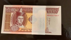 Mongolia, 20 Tugrik, 2018, UNC, pNew, BUNDLE
Total 100 banknotes
Estimate: 20-40 USD