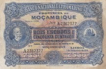 Mozambique, 2 1/2 Escudos, 1941, VF, p82
Pressed, Serial Number: A2362377
Estimate: 80-160 USD
