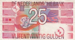 Netherlands , 25 Gulden, 1989, VF, p100
 Serial Number: 2401264039
Estimate: 20-40 USD