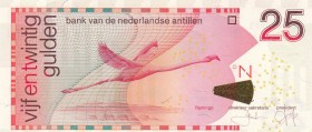 Netherlands Antilles, 25 Guldens, 2016, UNC, p29i
 Serial Number: 4209072903
Estimate: 20-40 USD