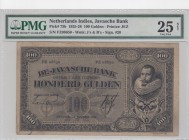 Netherlands india, 100 Gulden, 1925-28, VF, p73b
PMG 25, Serial Number: FZ08650
Estimate: 75-150 USD