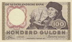 Netherlands , 100 Gulden, 1953, VF, p88
 Serial Number: INE086934
Estimate: 120-240 USD