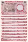 Nigeria, 1 Pound, 1967, UNC, p8, (Total 10 consecutive banknotes)
 Serial Number: B/61 928271-80
Estimate: 50-100 USD