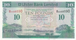 Northern Ireland, 10 Pounds, 2012, UNC, p341b
 Serial Number: H5598590
Estimate: 30-60 USD