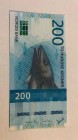 Norway, 200 Kroner, 2016, UNC, p55
 Serial Number: 3502570244
Estimate: 25-50 USD