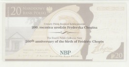 Poland, 20 Zlotych, 2009, UNC, p181, FOLDER
200th anniversary of the birth of Frederic Chopin
Estimate: 25-50 USD