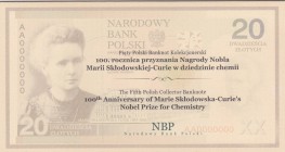 Poland, 20 Zlotych, 2011, UNC, p182, FOLDER
100th Anniversary of Marie Skloowska Curie's Nobel Prize for Chemistry, Serial Number: MS0002385
Estimat...