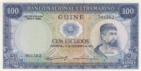 Portugal, 100 Escudos, 1971, UNC, p45a
 Serial Number: 901562
Estimate: 20-40 USD