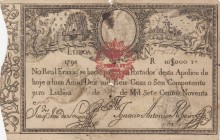 Portugal , 10.000 Reis, 1798, POOR, p5
Estimate: 50-100 USD