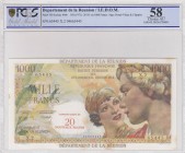 Reunion, 1.000 Francs, 1971, UNC, p55b
PCGS 58, There are light stains on the edges, Serial Number: 04665445
Estimate: 750-1500 USD