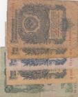 Russia, Total 5 banknotes
1 Ruble(4), 1947, FINE, p126; 3 Ruble, 1947, POOR, p218
Estimate: 10-20 USD
