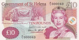 Saint Helena, 10 Pounds, 2004, UNC, p12
 Serial Number: P/I300043
Estimate: 35-70 USD