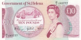 Saint Helena, 10 Pounds, 1985, UNC, p8b
Queen Elizabeth II. Portrait, Serial Number: P/I 185777
Estimate: 50-100 USD