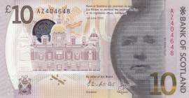 Scotland, 10 Pounds, 2016, UNC, p131
Polymer plastic banknotes, Serial Number: AZ/404648
Estimate: 20-40 USD