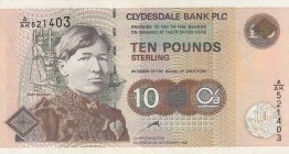 Scotland, 10 Pounds, 1998, VF, p226b
Work of Mary Slessor commemorative banknote, Serial Number: 521403
Estimate: 30-60 USD