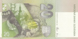 Slovakia, 20 Korun, 2006, UNC, p20g
 Serial Number: V08643167
Estimate: 10-20 USD