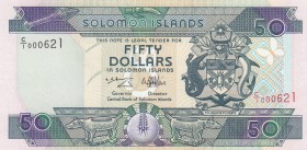 Solomon Islands, 500 Dollars, 1996, UNC, p22
 Serial Number: C/I 000621
Estimate: 15-30 USD