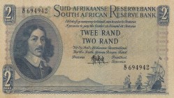 South Africa, 2 Rand, 1961, VF, p105a
 Serial Number: 694942
Estimate: 25-50 USD