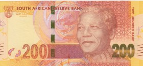 South Africa, 200 Rand, 2013-2016, UNC, p142a
 Serial Number: AJ0027242 E
Estimate: 20-40 USD