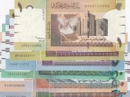Sudan, Total 6 banknotes
1 Pound, 2006, UNC; 2 Pounds, 2015, UNC; 5 Pounds, 2015, UNC; 10 Pounds, 2011, UNC; 20 Pounds, 2015, UNC; 50 Pounds, 2015, U...