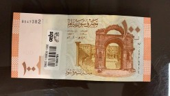Syria, 100 Pounds, 2009, UNC, p113, BUNDLE
Total 100 banknotes
Estimate: 30-60 USD