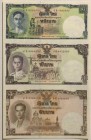 Thailand, 1 Baht, 5 Baht and 10 Baht, 2007, UNC, p117b, FOLDER
uncut sheet for commemorative issue
Estimate: 15-30 USD