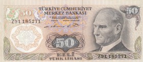 Turkey, 50 Lira, 1976, AUNC, p188, REPLACEMENT
Pressed, Serial Number: Z91 185271
Estimate: 75-150 USD