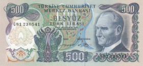 Turkey, 500 Lira, 1974, UNC, p190c, 
 Serial Number: G81 230541
Estimate: 30-60 USD