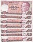 Turkey, 100 Lira, 1983, UNC, p194, total 7 banknotes
Estimate: 15-30 USD