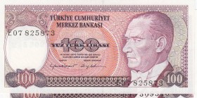 Turkey, 100 Lira, 1984, UNC, p194, WATERMARK SET
 Serial Number: E07 825873 ve E45 309310
Estimate: 10-20 USD