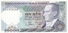 Turkey, 10.000 Lira, 1982, XF, p199a, 
Rare, Serial Number: A73974188
Estimate: 100-200 USD