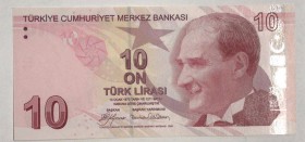 Turkey, 10 Lira, 2009, UNC, p223a, 
 Serial Number: A001 959999
Estimate: 10-20 USD