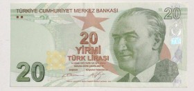 Turkey, 20 Lira, 2017, UNC, p224c, RADAR
 Serial Number: C072 222222
Estimate: 25-50 USD