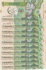 Turkmenistan, 1 Manat, 2017, UNC, p36, total 10 banknotes
Consecutive serial number banknotes, Serial Number: AB2132002 03-04-05-06-07-08-09-10-11
E...