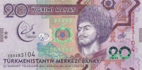 Turkmenistan, 20 Manat, 2017, UNC, p39
commemorative Issue, Serial Number: AB5483104
Estimate: 10-20 USD