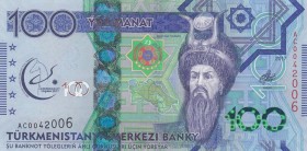 Turkmenistan, 100 Manat, 2017, UNC, p41
Commemorative banknote, Serial Number: AC0042006
Estimate: 25-50 USD