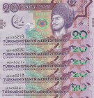 Türkmenistayn, 2017, UNC, 
total 5 banknotes1
Estimate: 10-20 USD