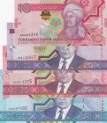 Turkmenistan, Different 4 banknotes
10 Manat, 2012, UNC, p31; 50 Manat, 2005, UNC, p17; 100 Manat, 2005, UNC, p18; 5.000 Manat, 2005, UNC, p21
Estim...