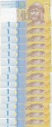 Ukraine, 1 Hryvnia, 2014, UNC, p116Ac, Total 15 banknotes
(consecutive serial numbers)
Estimate: 15-30 USD