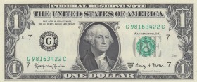 United States of America, 1 Dollar, 1963, UNC, p382b
1963A, Serial Number: G98163422C
Estimate: 10-20 USD