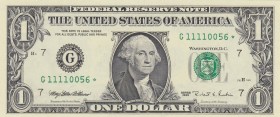 United States of America, 1 Dollar, 1995, UNC, p496
With Star, Serial Number: G11110056
Estimate: 10-20 USD