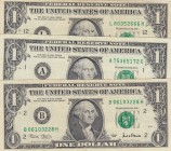 United States of America, 1 Dollar, 2001, VF/XF, p501, (Total 3 banknotes)
Estimate: 20-40 USD