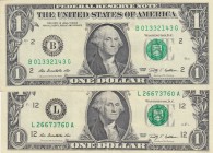 United States of America, 1 Dollar, 2009, XF/ AUNC, p515, (Total 2 banknotes)
Estimate: 20-40 USD