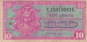 United States of America, 10 Cents, 1954, VF, pm30
 Serial Number: E15913093E
Estimate: 15-30 USD